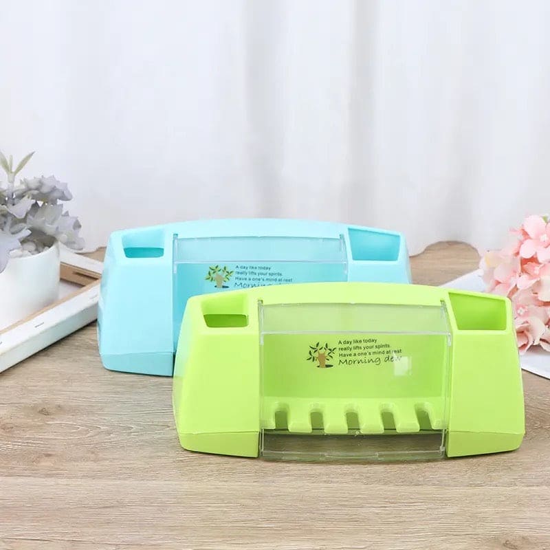 Multifunctional Toothbrush Rack, 5 Slot Toothbrush Holder, Wall Mounted Bathroom Toothbrush Holder, Family Bath Toothpaste Storage Rack, Suction Cup Bathroom Tools Toothbrush Rack Multifunctional Toothbrush Rack, 5 Slot Toothbrush Holder, Wall Mounted Bathroom Toothbrush Holder, Family Bath Toothpaste Storage Rack, Suction Cup Bathroom Tools Toothbrush Rack